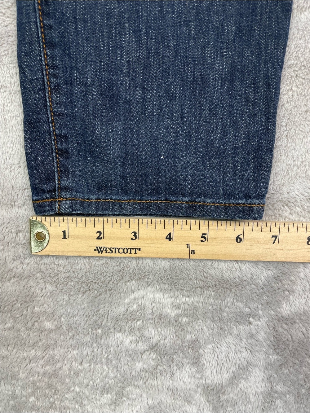 KUT from the Kloth Bardot Crop Skinny Boyfriend Jeans - Dark Wash - Size 8 - Picture 13 of 16
